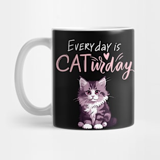 Everyday Is Caturday Quote For Cat Lovers Mug